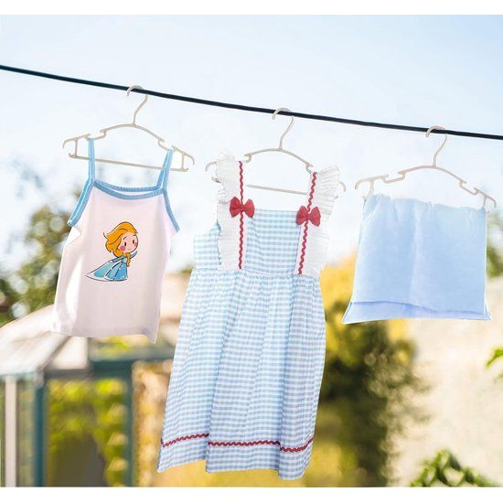 36 stuks kleerhangers kinderkleerhangerset, babykleerhangers hangers van kunststof, opbergkast, kledinghangers 27 cm, voor peuters en baby's, kaki