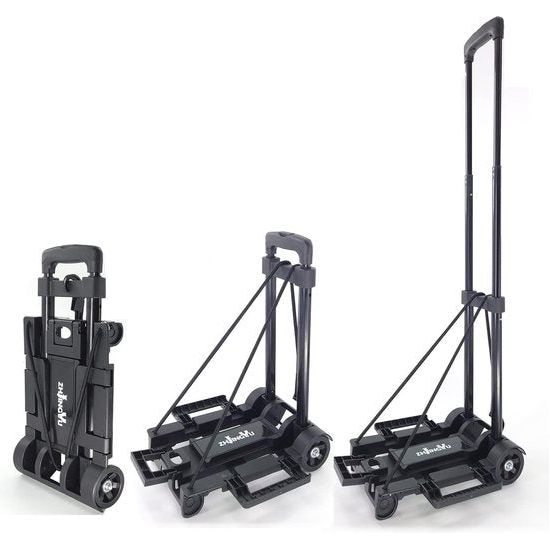 Mini Sack Truck Folding Trolley Dolly Foldable Trolley Hand Truck Luggage Handcart with Wheels Utility Portable Lightweight Expandable Large Chassis