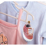 36 stuks kleerhangers kinderkleerhangerset, babykleerhangers hangers van kunststof, opbergkast, kledinghangers 27 cm, voor peuters en baby's, kaki