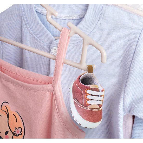 36 stuks kleerhangers kinderkleerhangerset, babykleerhangers hangers van kunststof, opbergkast, kledinghangers 27 cm, voor peuters en baby's, kaki