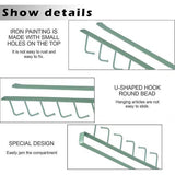 Bekerhouder, kastinzetstuk, mokkenrek, haken zonder boren, haakframe, kopjes, keukenorganizer, onder plank, kopjes, ophangplank, bekerhouder voor stropdassen, riemen, sjaals (2 stuks)