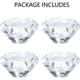 Theelicht kandelaar 4 stuks theelichthouders glas votief kristal kandelaar diamant bruiloft tafel tafelopzetstuk decoraties Kerstmis verjaardag party geschenken voor mama
