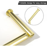 Staande toiletrolhouder, opvouwbare papierhouder, roestvrijstalen badkamerstandaard, roestvrij, vrijstaande opslagdispenser voor 5 rollen