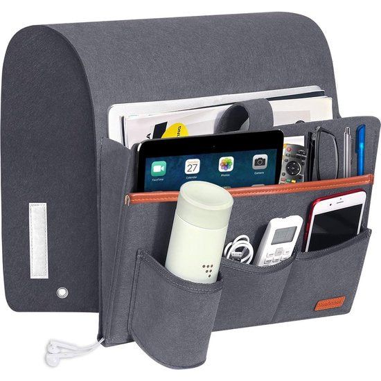 opbergzak voor bedrand, vilt bedplank organizer