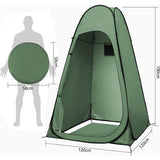 pop-up omkleedtent, toilettent met inkijkbescherming, ritssluiting, douchetent, werptent, mobiel outdoor toilet, camping, privacy, toilettent, draagbare tent, kleedcabine voor buiten, douche