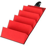 organizer met 5 sleuven, opvouwbare opbergdoos, meerdere houders, reizen, brillenkoker voor dames en heren, hdgnyjh-28, 16,5 x 12,5 x 13 cm, zwart, zwart