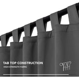 Verduisteringsgordijnen met lussen, ondoorzichtig, set van 2 Blackout curtains with loops, opaque, set of 2