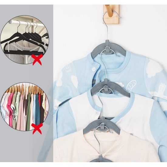 30 stuks kinderkleerhangers kinderkleerhangers fluweel met haken, babykleerhangers met fluwelen bekleding voor kledingkast, kledingkast, kleding, grijs