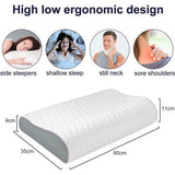 Ergonomisch slaapkussen, traagschuim hoofdkussen, neksteunkussen, in hoogte verstelbaar, wasbaar kussensloop (60 x 35 x 9/11 cm)