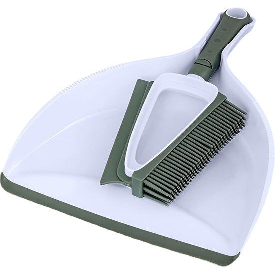 2-in-1 zachte borstel/schrobber met stoffer, draagbare tafelborstelset, stoffer en handborstelbezem voor thuis, op kantoor, op school, op de eettafel