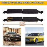 Universal Car Roof Rack for Kayak/Surfboard/Canoe/Skiing with 15ft Lying Straps and Storage Bag
