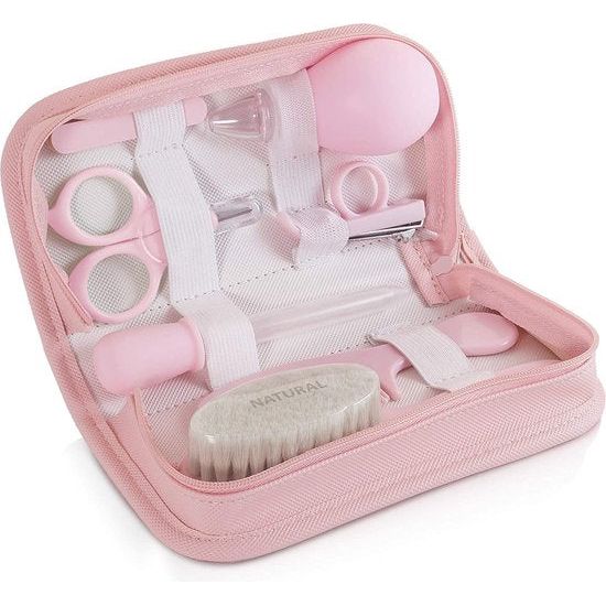 Complete babyverzorgingsset voor thuis en op reis, roze