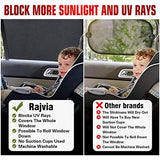Universele zonneklep, autonet, zonwering voor baby's met gecertificeerde UV voor zijruiten, mesh-materiaal, beschermt passagiers, kinderen en huisdieren (XL)
