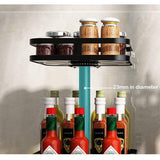 Kruidenrek Draaibaar Zwart Roterend Kruidenrek Keukenplank Werkblad Hoekplank Keukenkruidenrek Staand Zonder