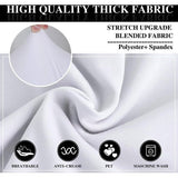 Stoelbeschermer, Stoelhoes, Stretch, Stoelhoes, elastische bankhoes, Stoelbeschermer, Wasbaar, verwijderbaar, voor clubstoel, café, stoel ,Lounge stoel (wit, 1 stuk)