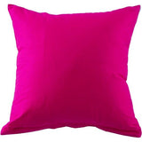 Set van 2 kussenslopen, 40 x 40 cm, 100% katoen, roze kussensloop met ritssluiting, super zachte en anti-allergische kussensloop