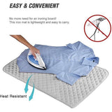 Magnetische strijkmat deken strijkplank alternatieve hoes/gewatteerde wasmachine/droger/hittebestendig kussen/draagbare strijkplankhoes/mat grijs 33" x 18"