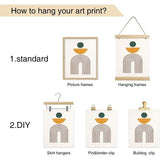 Boho abstracte kunstprints poster zwart en wit geometrische muurafbeeldingen voor slaapkamer woonkamer decor 30 x 40 cm zonder lijst set van 3