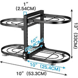 Pan houder, 4 verdiepingen verwijderbare en in hoogte verstelbare Pot Rack Pot deksel houder voor Kabinet Pannen Organizer Pot Deksel snijplank opslag, deksel houder roestvrij staal, dubbelzijdig