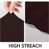 Bankhoes Elastisch Stretch Spandex Stretch Bank Gooit Bankhoes voor Bank met Armleuning Antislip Schuim 2 Zits Koffie Vertaling: Elastische stretch spandex bankhoes, bankgooihoes voor bank met armleuning, antislip schuim, 2-zits, koffie.