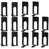Boekenhouder, 7 paar boekensteunen metalen boekenhouder voor plank zwarte boekensteunen boekensteunen boekensteunen voor planken voor boeken, dvd's, tijdschriften, 70 x 110 x 130 mm