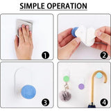 5 stuks kleurrijke wandhaken, zelfklevend, kinderkledinghaken, onbreekbaar, zonder boren, voor badkamer en keuken (5 kleuren)