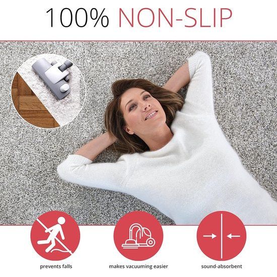 Anti-slip onderlegmat voor tapijt en beschermmatten - antislipmat antislip grip + veiligheidsonderlegger onderlegger fitnessmat tapijtonderlegger tapijtstopper tapijtonderlegger antislip bescherming