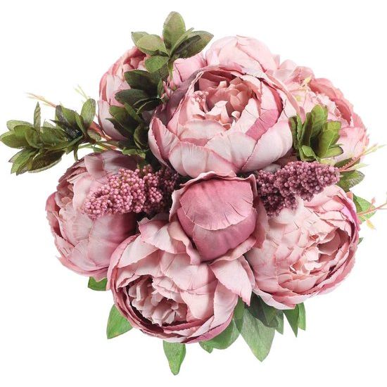 Artificial Flower, Peony, Fake Flower, Wedding Bouquet, Decoration, Family Table, Public, Car, Kitchen, Office, Garden, Indoor, Outdoor, Bridal, Green Area, Plants