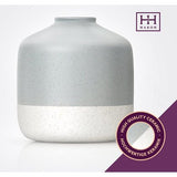 Vaas van zware keramiek in antieke stijl hoogte 14,5 cm - handbeschilderd in matte kleur