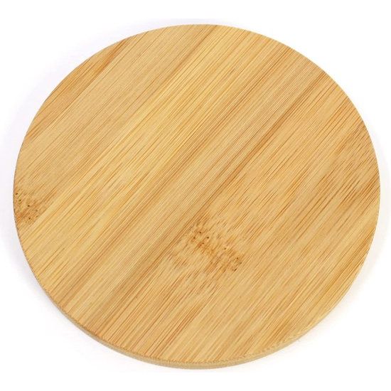bamboe onderzetters, ronde onderzetters, onderzetters, onderzetters, diameter 11 cm, rond, 0,9 cm dikte (8 stuks)