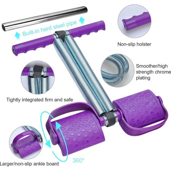 Multifunctionele Sportuitrusting Pedaal Bodybuilding Expander Spring Hose Footpeda Traction Rope Fitness