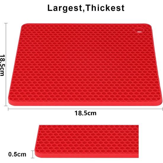 Siliconen pannenlap Potonderzetter Vaatwasmachinebestendig Hittebestendig Antislip en hittebestendig tot 250 °C