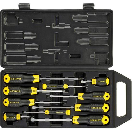 Schroevendraaierset (CushionGrip, sleuf/, SL3/5/6,5/6,5/8; PH0/1/2/2/3, 10-delig) 2-65-005