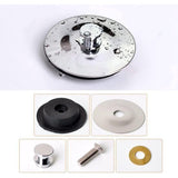 Afvoerstop, wastafelstop van roestvrij staal, universeel 42 mm-45 mm bovenkant aan de onderkant, badstop voor zwembaden, badkuipen