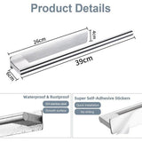 Handdoekhouder Zonder boren Badhanddoekhouder Zelfklevende handdoekhouder Roestvrijstalen handdoekhouder Elegante handdoekhouder Enkele arm Rond geborsteld zilver