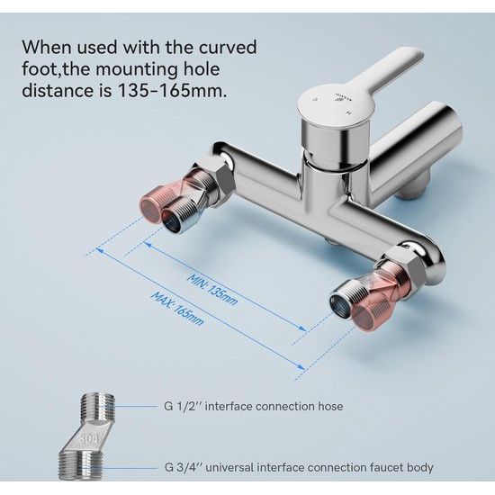Badkraan met handdouche, kraanbad met drukschakelaar, ééngreepsmengkraan, bad van messing, chroombadkraan met 3 functies, mengkraan, douchemengkraan voor badkamer
