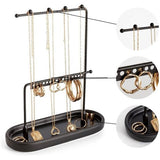 Sieradenstandaard, vriendelijke sieradenhouder en sieradenboom, ideaal voor kettingen, armbanden en ringen, sieradenopslag en organizer, kettinghouder en oorbelhouder, sieradenstandaard,