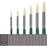 Kunstpenselenset, fijne verfkwast, hoogwaardige afwerking, perfect voor waterverf, acrylverf, olieverf in verschillende maten