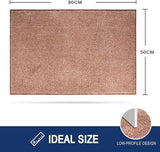 Schoonloopmat, voor binnen, 50 x 80 cm, antislip, machinewasbare vloermat, schoonloopmat, entreemat met waterabsorberende deurmat voor hond, ingang, voordeur en hal