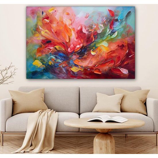 Muurschilderingen groot 120x80 cm XXL slaapkamer huisdecoratie woningfoto woonkamer foto canvas muur decor kunstdruk - olie - kunst - abstract - kleurrijk