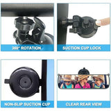Achteruitkijkspiegel, rij-instructeur spiegel, auto-binnenspiegel met zuignap, universele auto-binnenspiegel voor auto, SUV, CRV, bestelwagen, vrachtwagen, 250x71mm