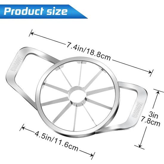 Appelsnijder RVS appelverdeler voor het snijden Appelsplitter Appelsnijder Appelschiller Appelsnijder Appelsnijder Appelkernsnijder Appelportioneer Appelboor Appelsnijder