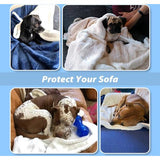 Fleece huisdierdeken pluizig wasbaar Sherpa pluche knuffeldeken hondenbed voor honden puppy's katten, 152 x 127 cm