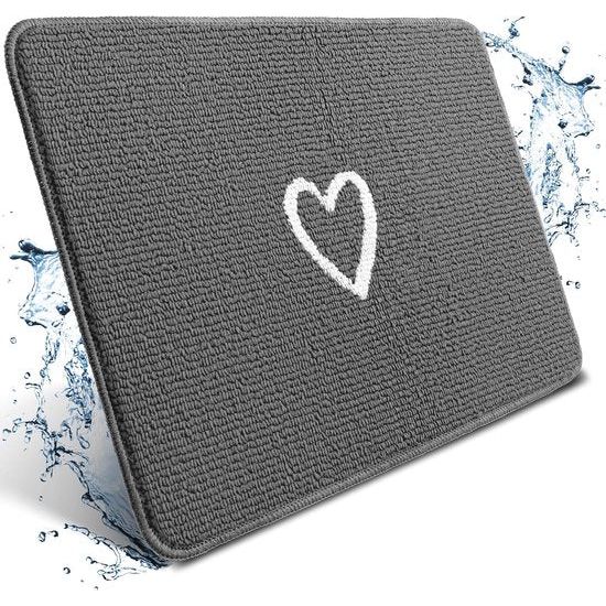 Deurmat,Grijs,Polyester