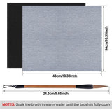 Herbruikbare waterpapier Chinese kalligrafiemat, 6 Chinese kalligrafiematten + 1 kalligrafieborstel Chinese schrijfdoek kalligrafieset voor studenten Chinees