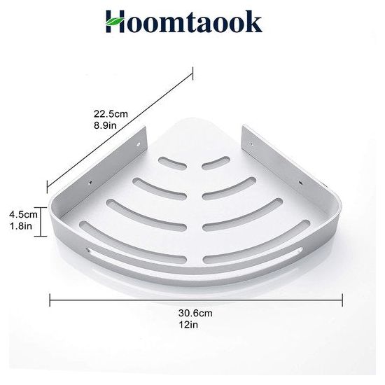 Doucherek, badkamerplank, doucheplank, plank, plank, nagelvrij, geen schade zonder boren, aluminium oppervlak, roestvrij, mand voor keuken- en badkameraccessoires
