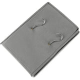 Hangende organizer met 3 vakken, kledingkast, opvouwbaar hangrek, hangorganizer van stof, hangende stoffen kast met ijzeren frame, opbergsysteem voor kleding - grijs