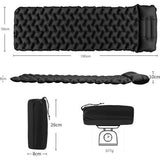 Camping Ultralichte outdoor camping isomat opblaasbaar met kussen, waterdicht opvouwbaar luchtmatras, kleine verpakkingsmaat, campingmat voor camping, sport, wandelen, reizen, backpacking