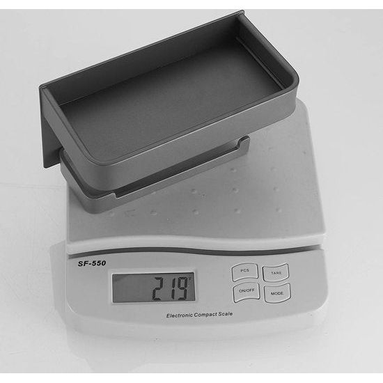 Badkamerrolhouder met plank Zwarte afwerking Hoekopslag Zelfklevende houder voor kleine gadgets Aluminium