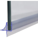 Afdichtingstape voor douchewanden, badkuipen, douchedeuren, 870 mm lang, uniek design, voor 4-6 mm dik glas met een opening tot 11 mm